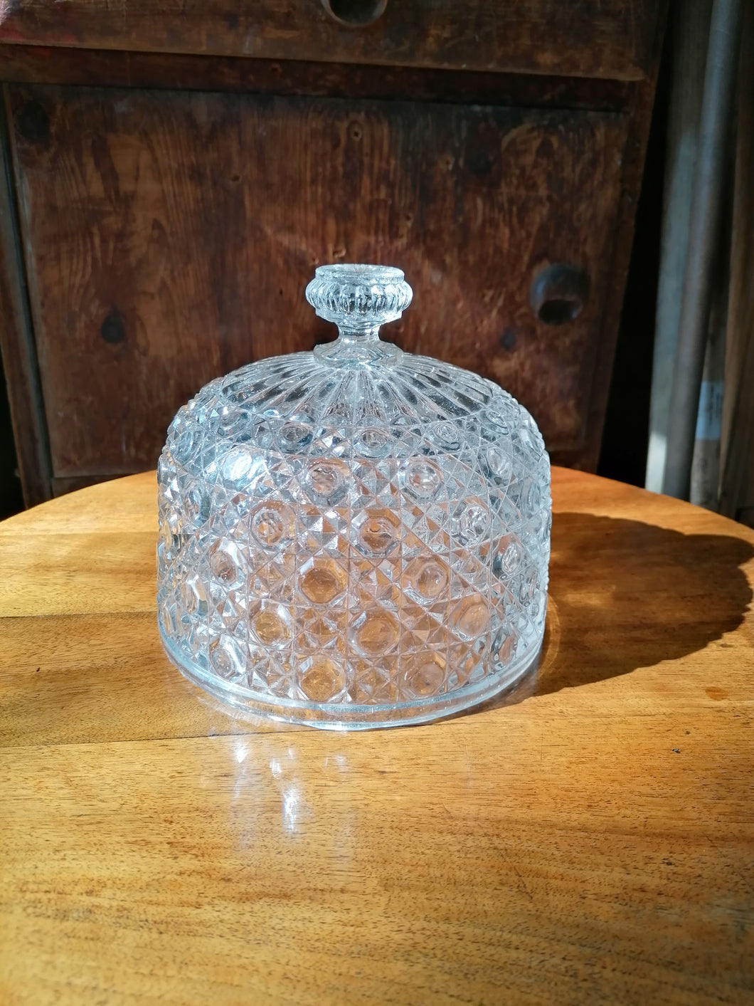 Cloche à fromage en cristal