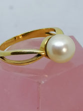Charger l&#39;image dans la galerie, Bague or 18 carat et perle de culture
