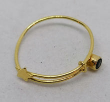 Charger l&#39;image dans la galerie, Bague en fil d&#39;or 18ct réglable
