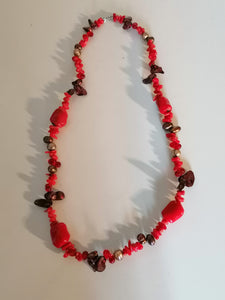 Parure collier ,  perle et nacre