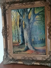 Charger l&#39;image dans la galerie, Paysage forêt signé W Bänziger
