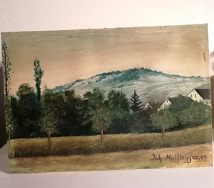 Paysage campagnard signé Hulftegger