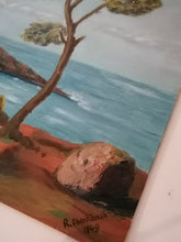 Charger l&#39;image dans la galerie, Peinture bord de mer avec île
