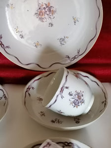 Service à thé 18ème  en porcelaine Chinoise (compagnie des Indes)