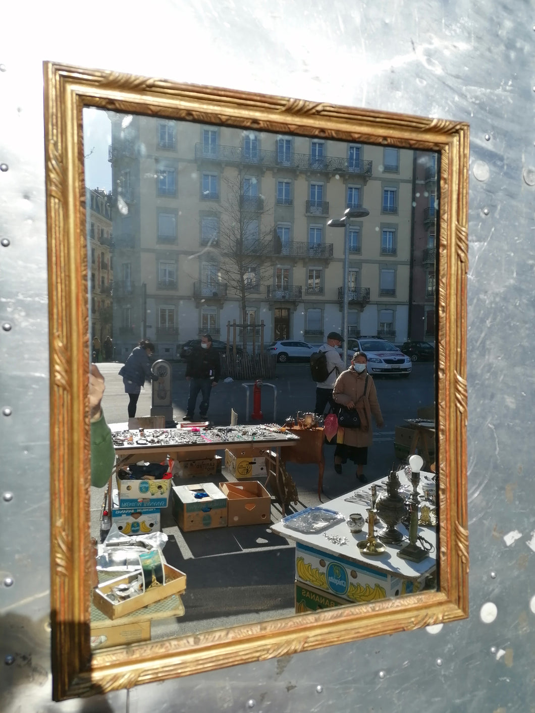 Joli miroir style Louis XVI