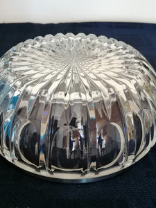 Beau saladier en cristal taillé