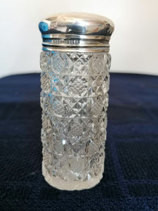 Flacon ancien cristal et argent