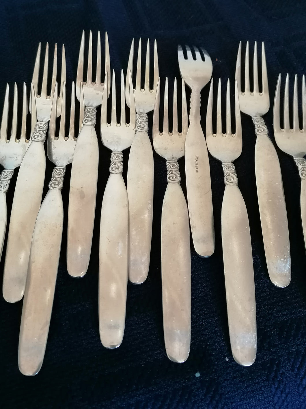 11 fourchettes de Wilkens argenté