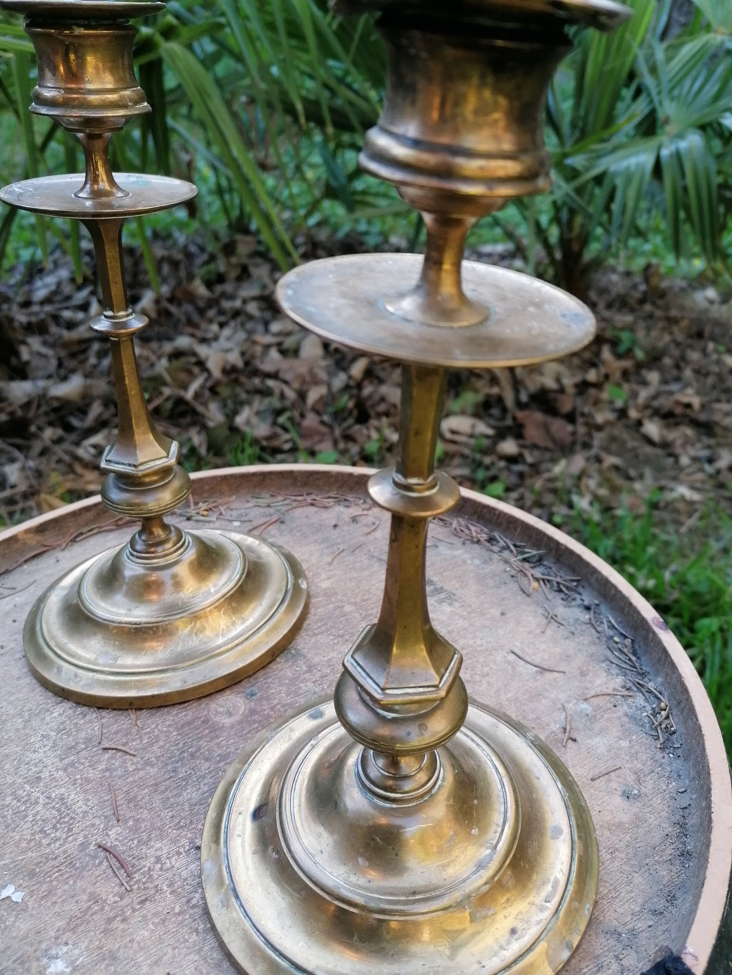 Paire de bougeoir d'époque Napoléon III en bronze