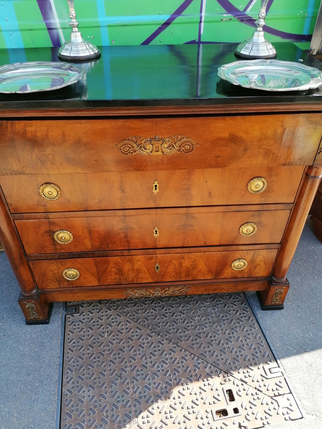 Commode secrétaire Empire