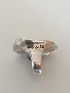 Bague argenté Uno De 50