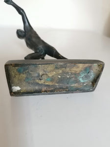 Bronze ancien lancé de javelot
