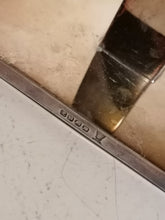 Charger l&#39;image dans la galerie, Bougeoir double, métal argenté Anglais Art déco
