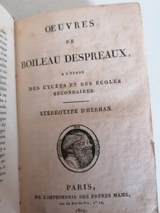OEUVRES de BOILEAU DESPREAUX