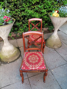 Paire de chaise d'époque Charles X 