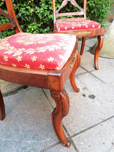 Paire de chaise d'époque Charles X 
