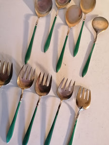 10 fourchettes et cuillères argent Suédois