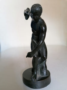 Discobole  Grecque 19ème, en bronze