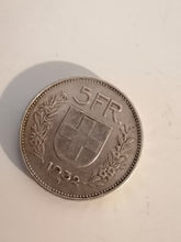 Charger l&#39;image dans la galerie, 5 Franc Suisse en argent 1932
