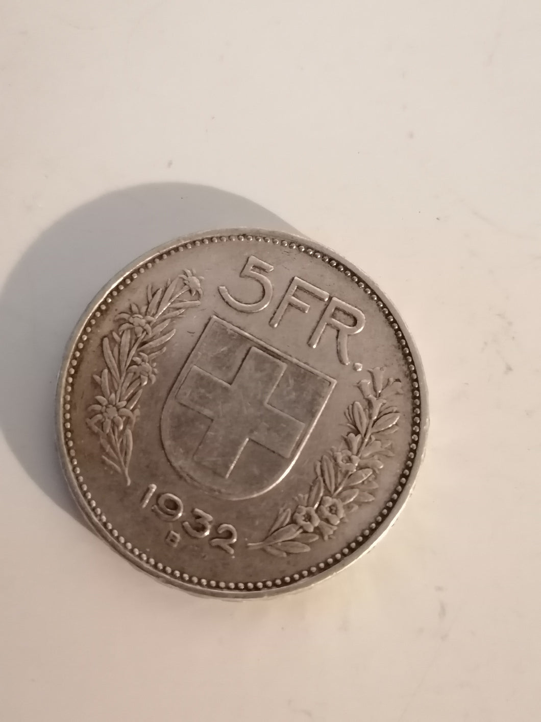 5 Franc Suisse en argent 1932
