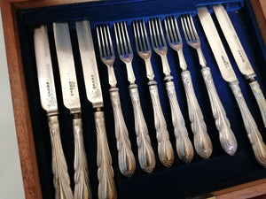 Coffret 24 pièces avec service à dessert Anglais