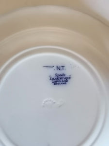 Assiète ancienne  Anglaise en porcelaine