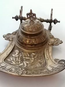 Encrier de bureau porte plume
