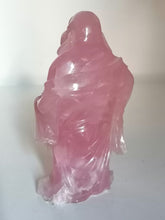 Charger l&#39;image dans la galerie, Statuette moine Chinois en quartz rose
