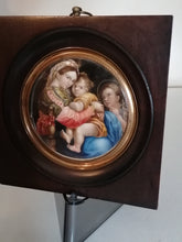 Charger l&#39;image dans la galerie, Magnifique mignature ancienne, vierge à l&#39;enfant
