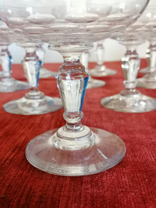 10 coupes à Champagne en cristal