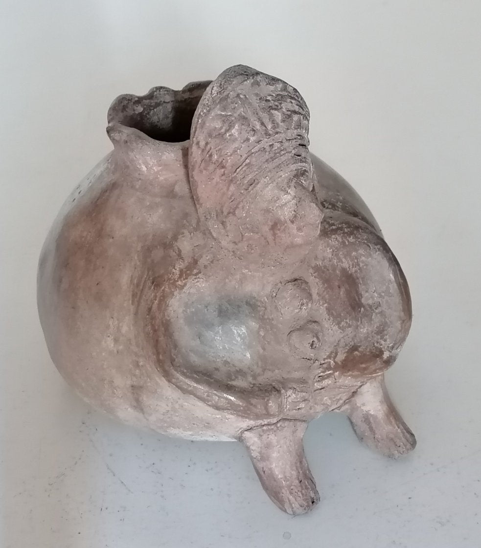 Vase Chimu art précolombien en terre, environ 1400 ap. J-C