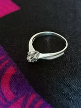 Charger l&#39;image dans la galerie, Jolie bague argent et or 14k, avec diamant
