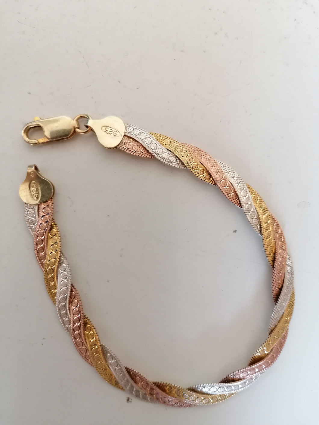 Bracelet en argent doré