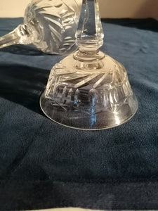 Paire de coupe à Champagne en cristal taillé