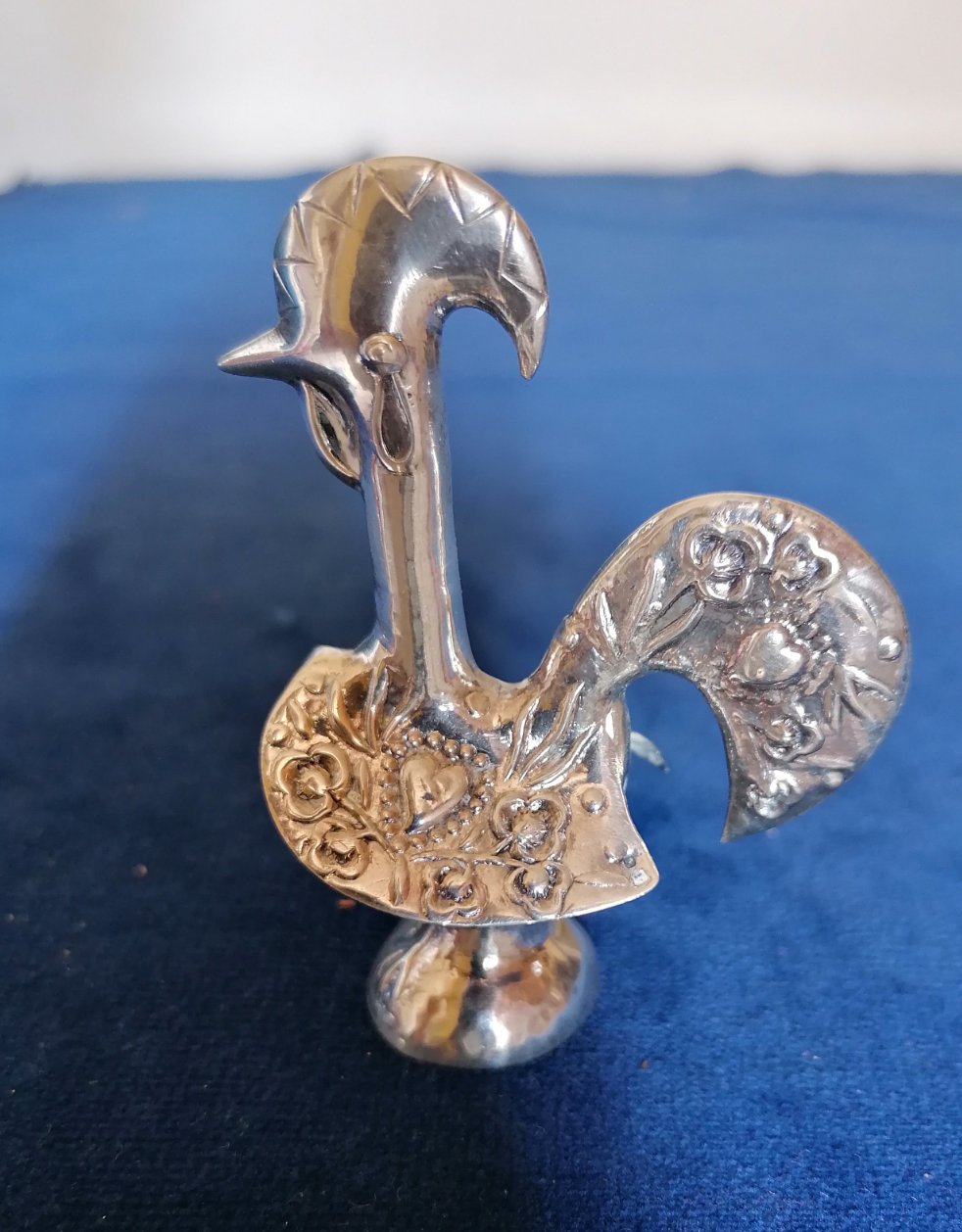 Coq Portugais en argent massif 