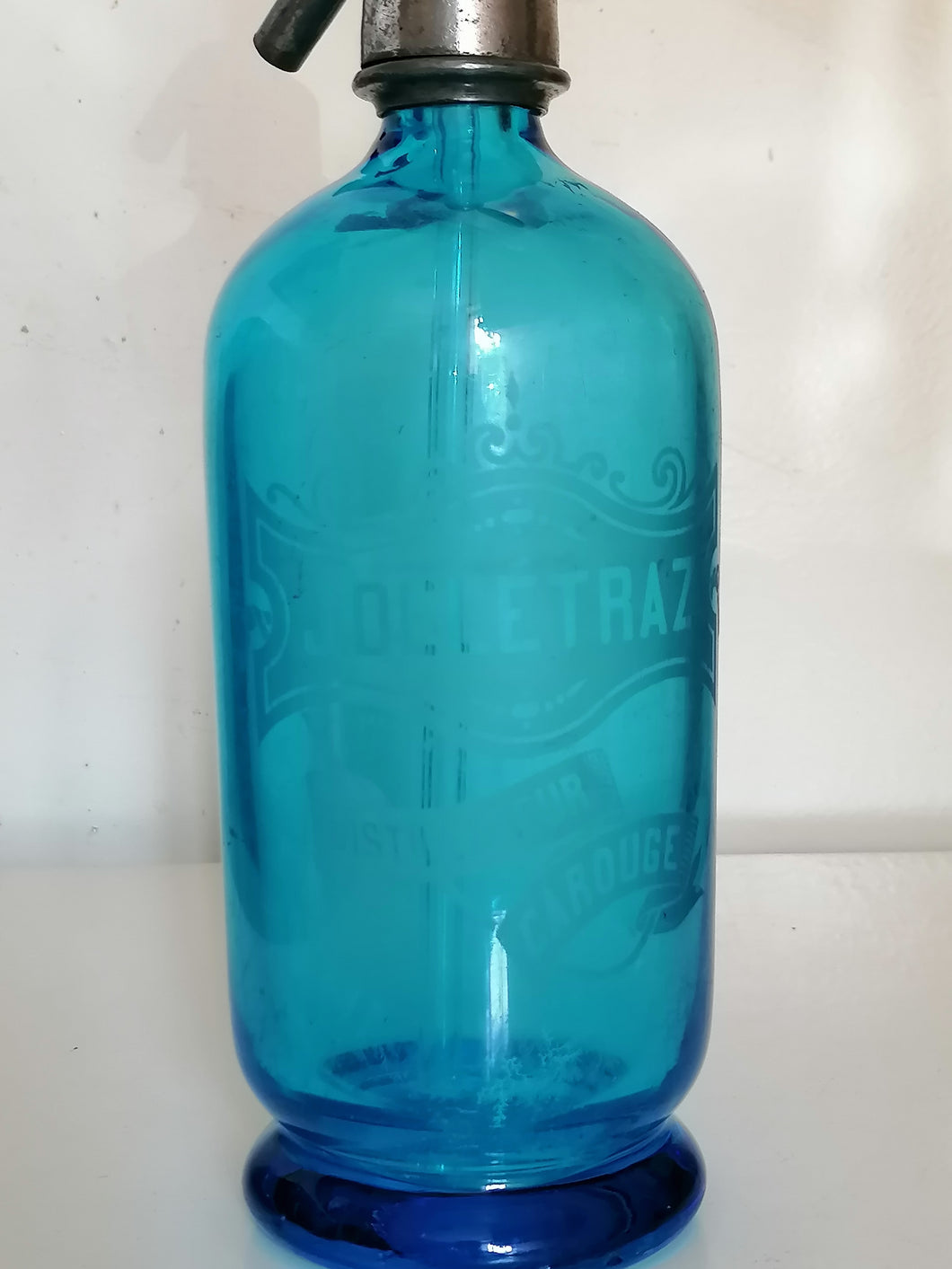 Jolie siphon bleu de Carouge