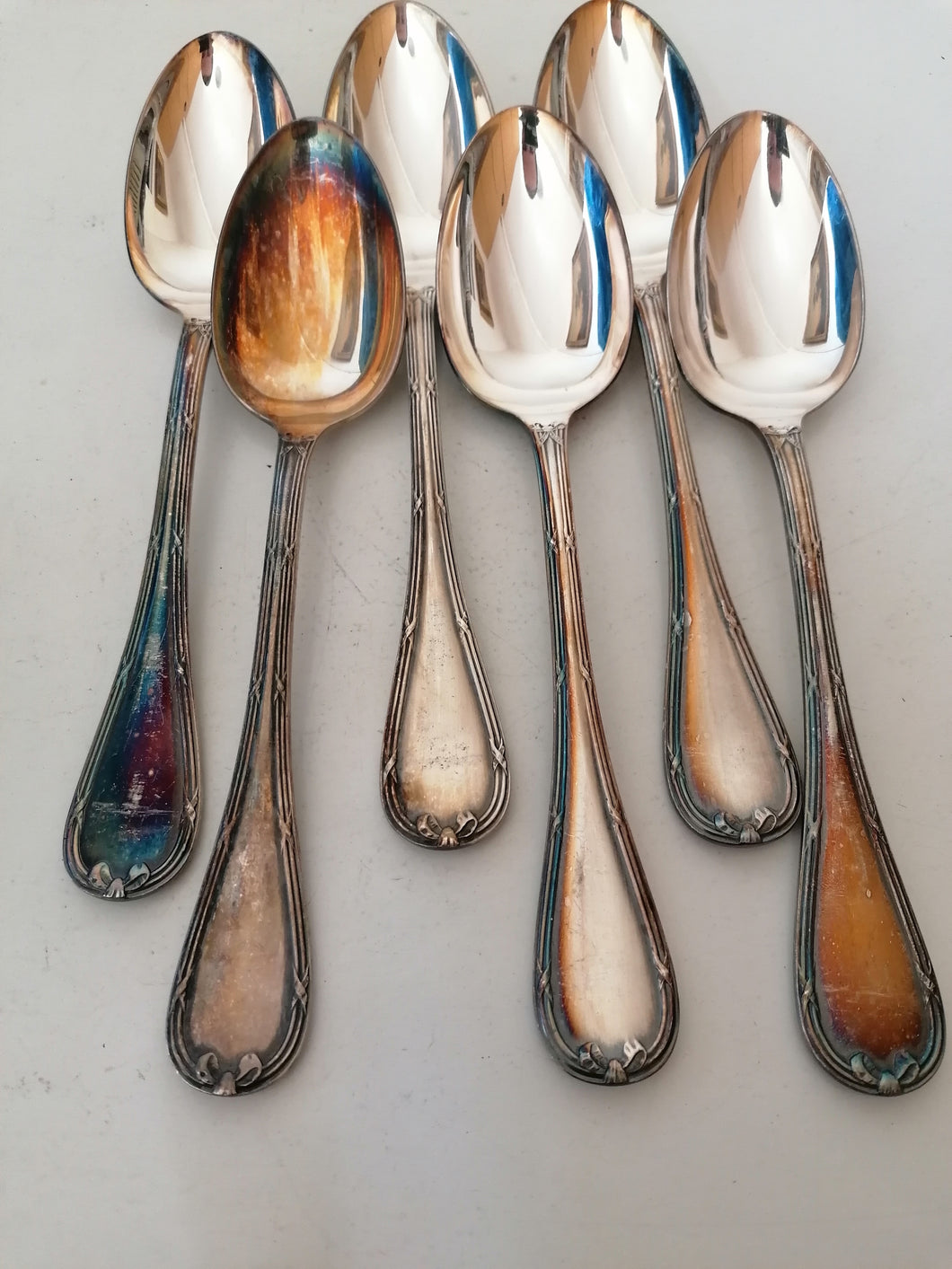 Christofle, 6 grandes cuillères 