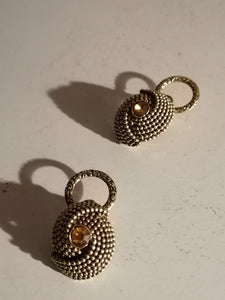 Sr Tropez Clip d'oreille vintage doré