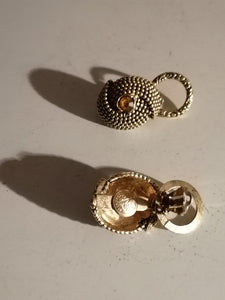 Sr Tropez Clip d'oreille vintage doré