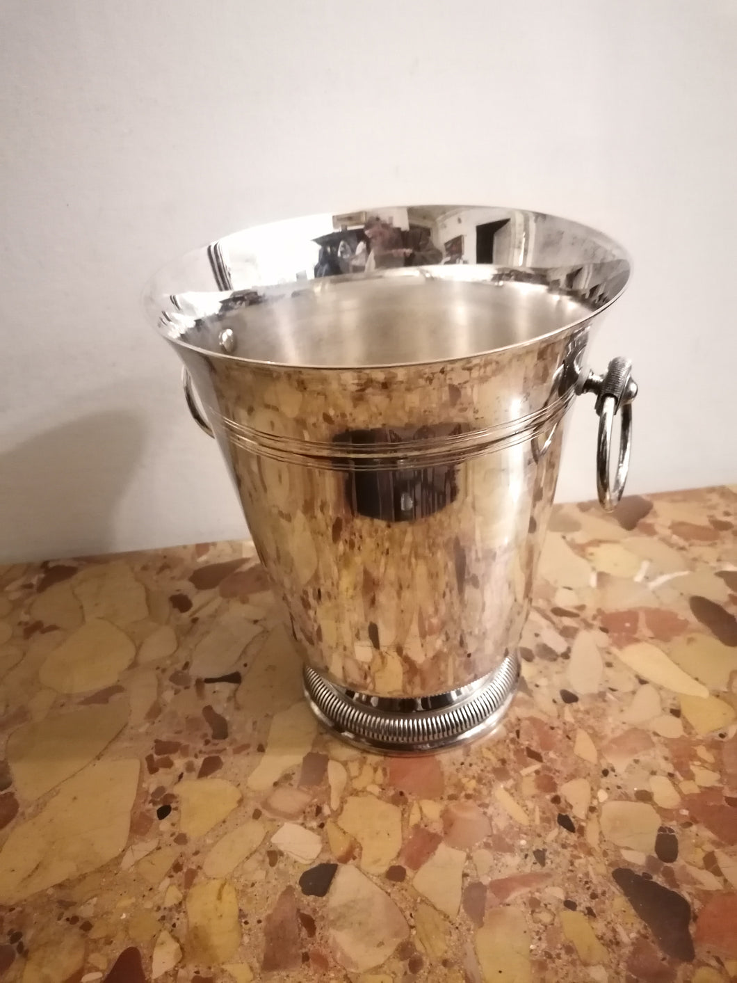 Seau à Champagne métal argenté 