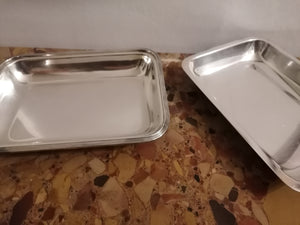 Double plat ancien, en métal argenté Anglais. 