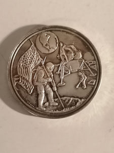 Médaille argent Amstrong sur la lune 1969