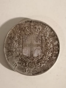 Italie, Victor Emmanuel II (1861-1878), 5 Lire 1876