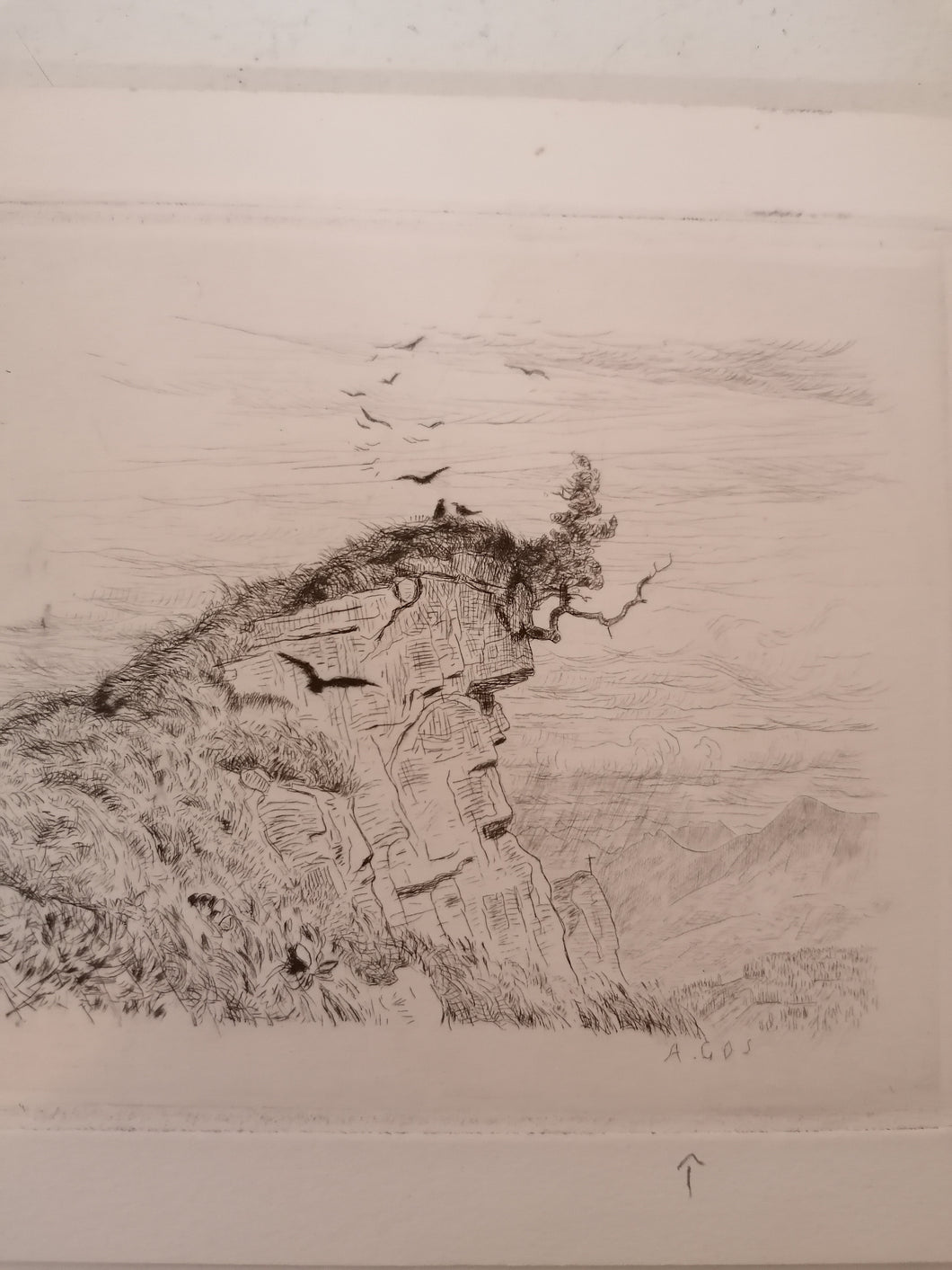 Gravure Albert Gos, Sujet particulier avec influence moderne.