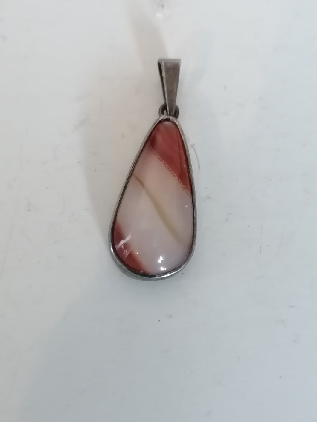 Pendentif argent et agathe