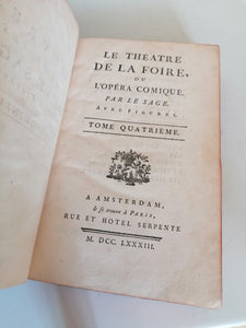 14 volumes par Le Sage, théâtre de la foire 1783

Bonne état 