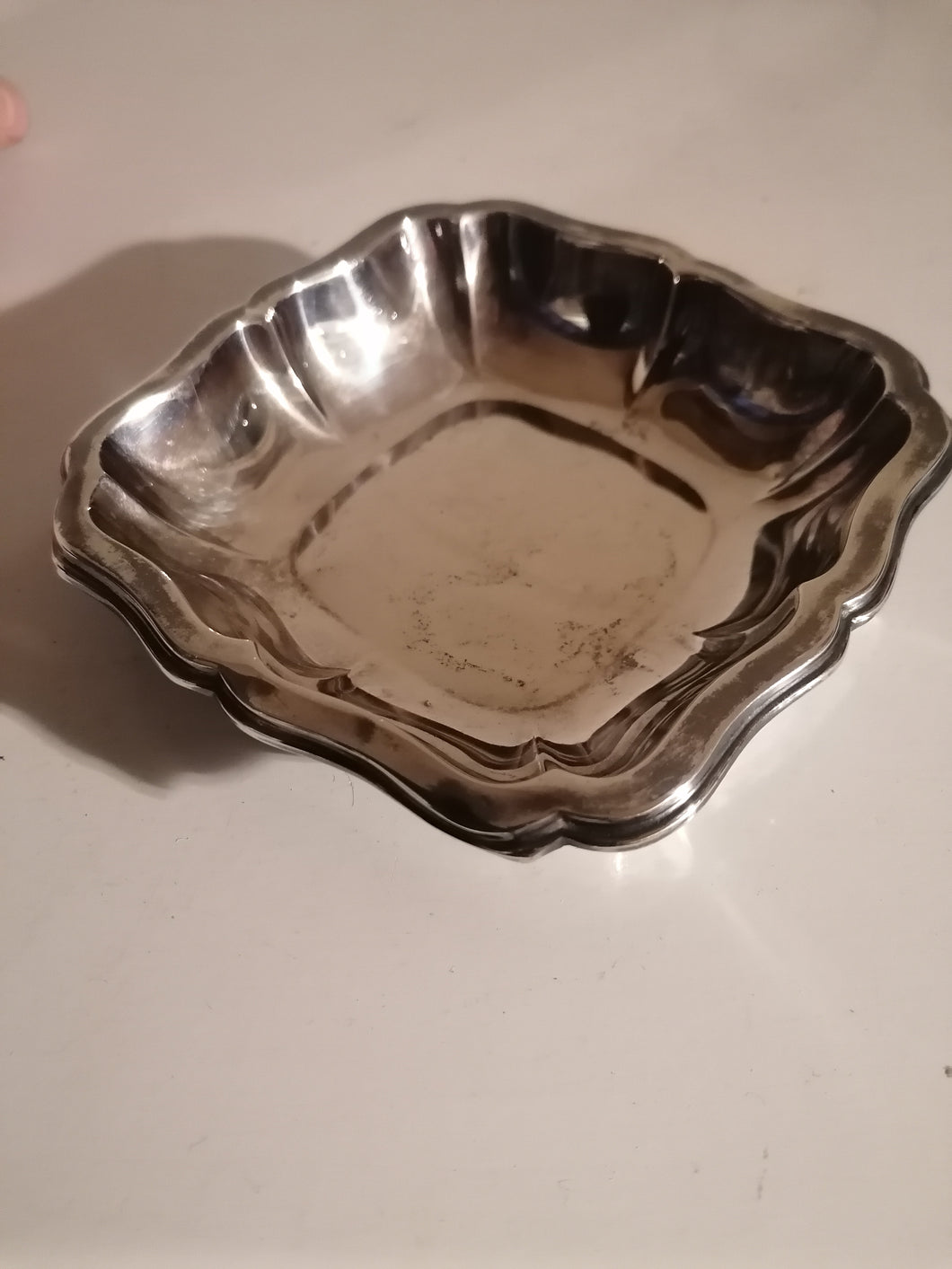 Vide poche festonné en argent