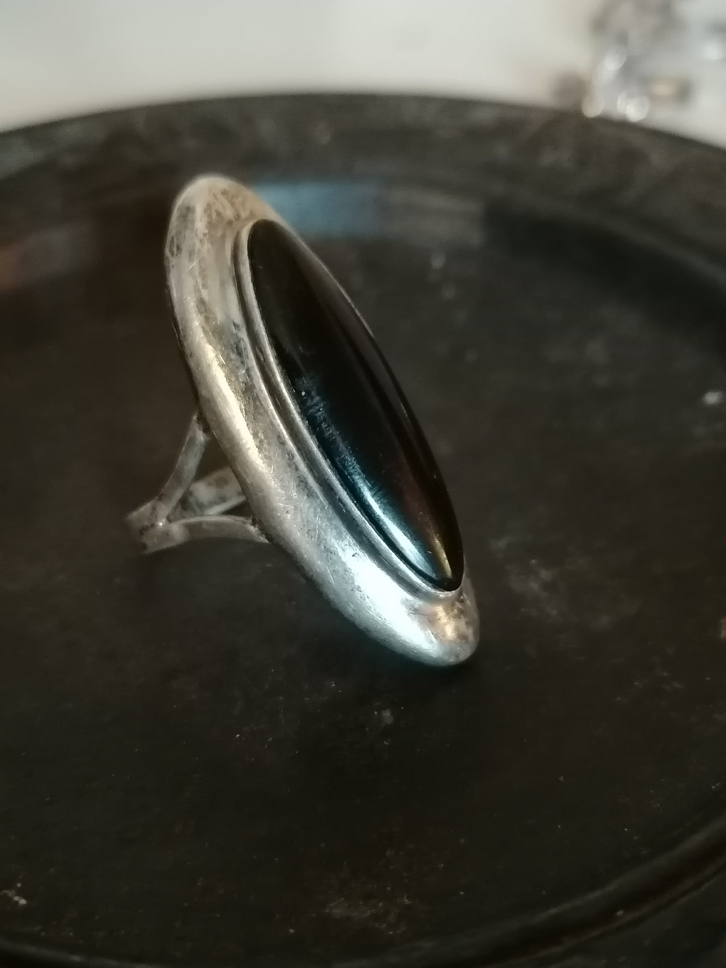 Bague argent et onyx 