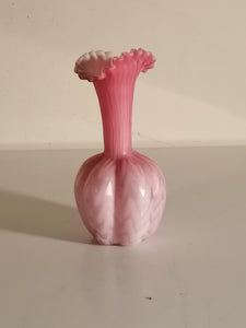 Splendide vase de murano soufflé, verre irisé