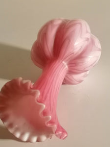 Splendide vase de murano soufflé, verre irisé